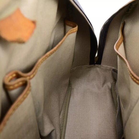 LOUIS VUITTON LV Logo Deauville Hand Bag Monogram Leather Brown - Picture 14 of 16